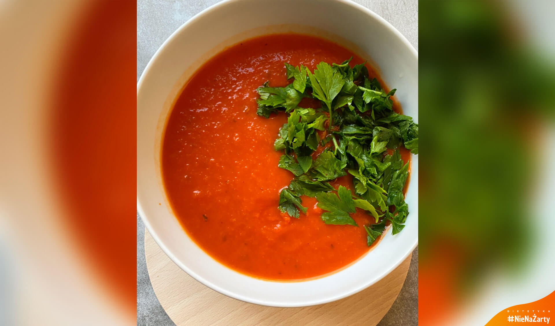 Zupa krem z pomidorów i soczewicy