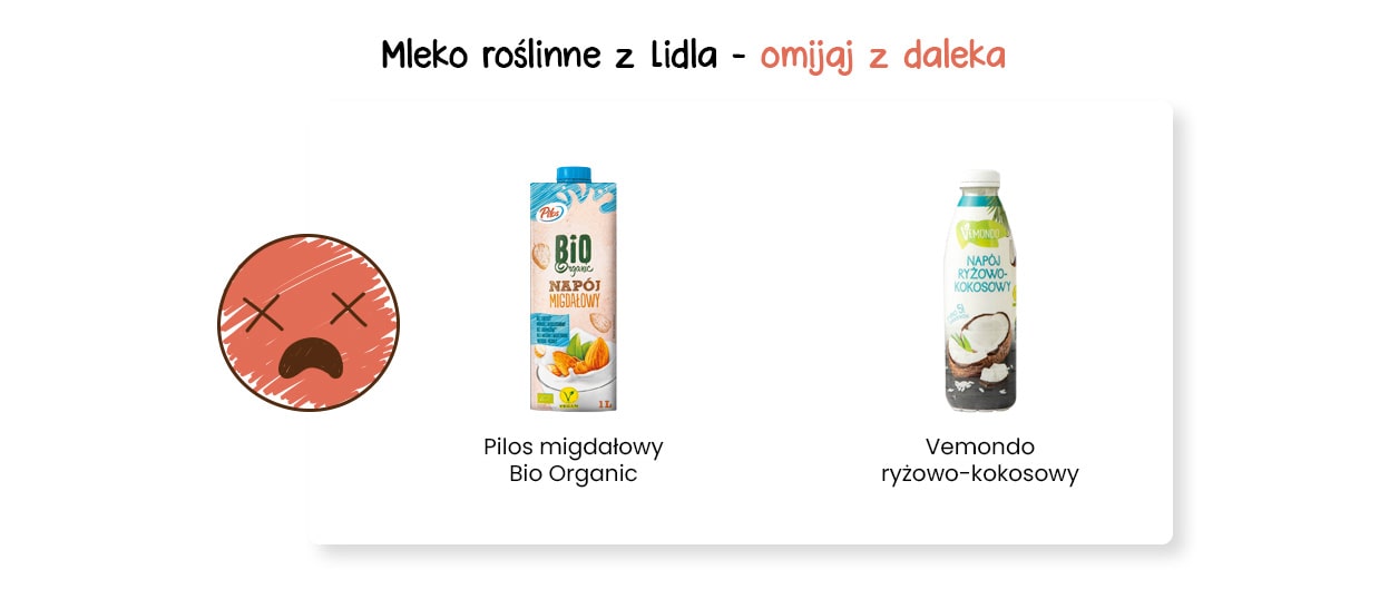 Ranking mleka roślinnego z Lidla - zły wybór