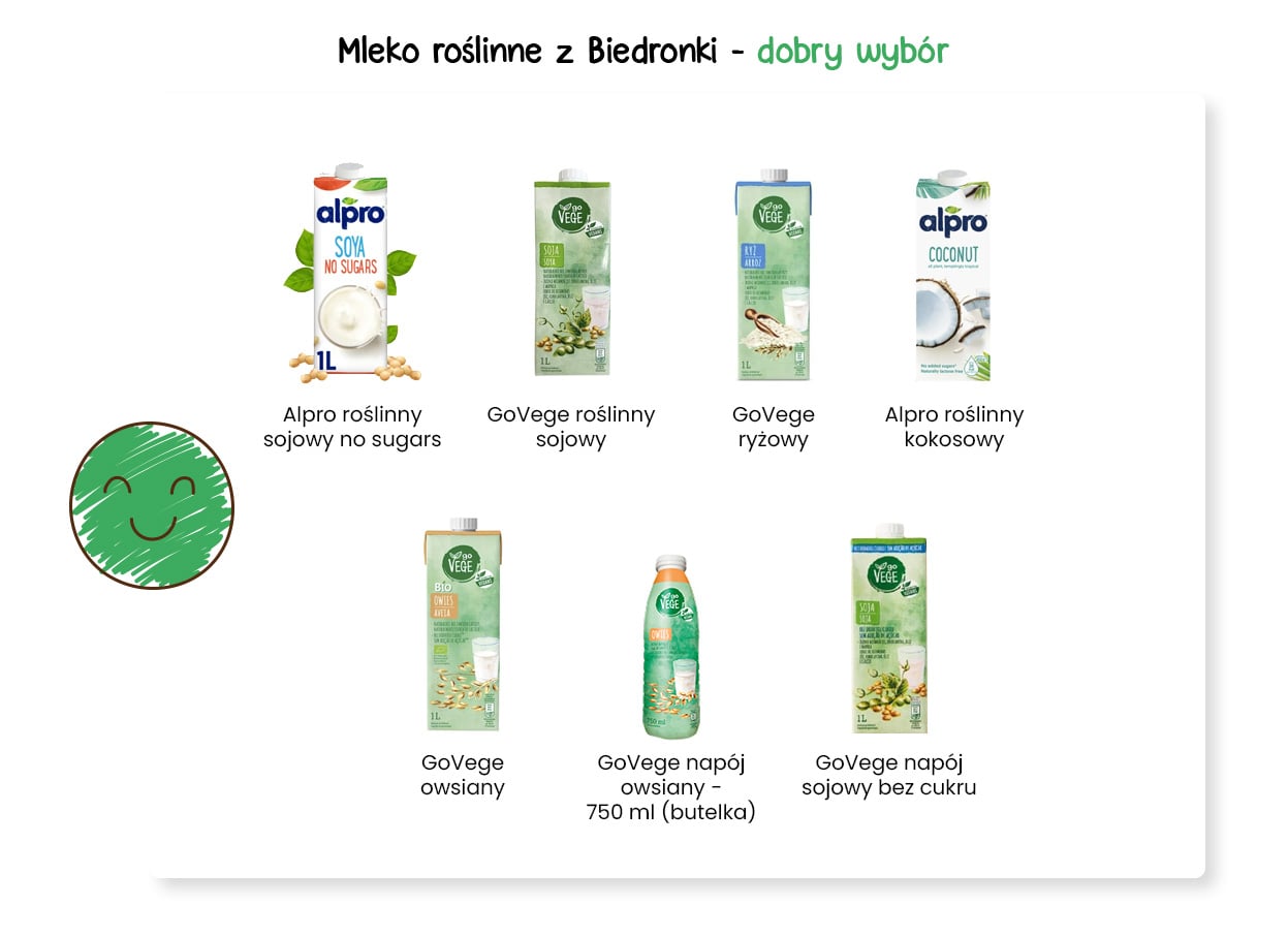 Mleko roślinne Biedronka - dobry wybór