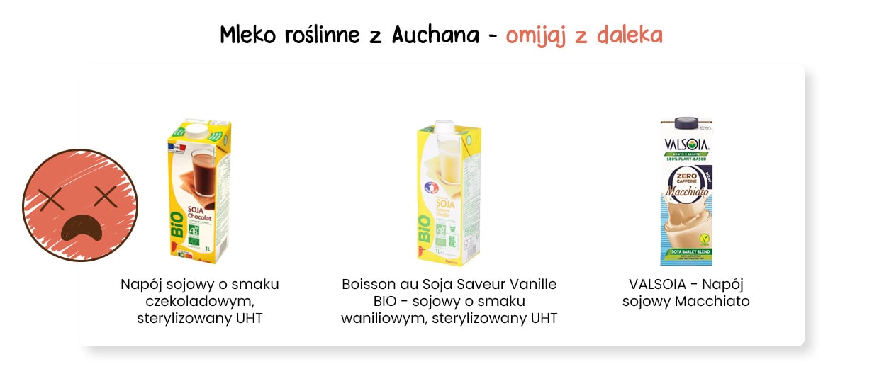 Mleko roślinne Auchan - zły wybór