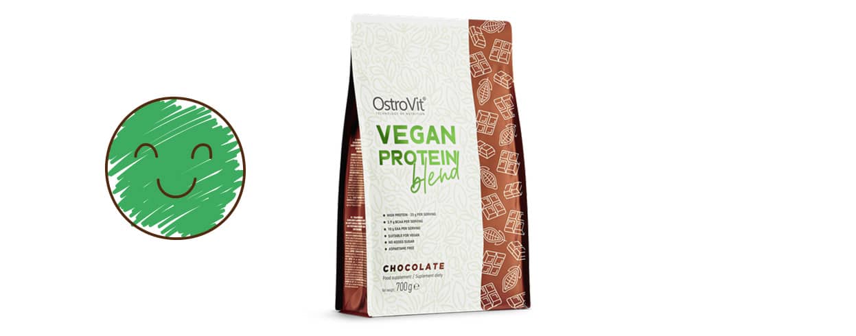 Dobra roślinna odżywka białkowa Vegan Protein Blend Ostrovit