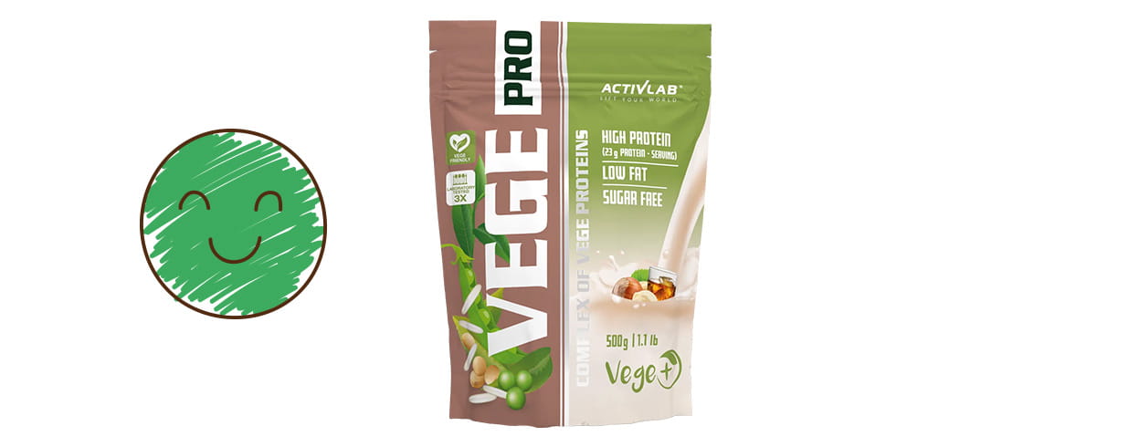 Dobra roślinna odżywka białkowa Vege Pro ActivLab