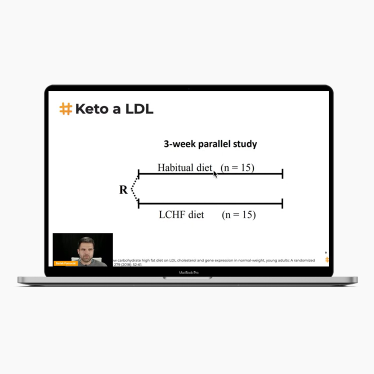 Fragment webinaru Dieta ketogeniczna w naukowym ujęciu o diecie keto a LDL