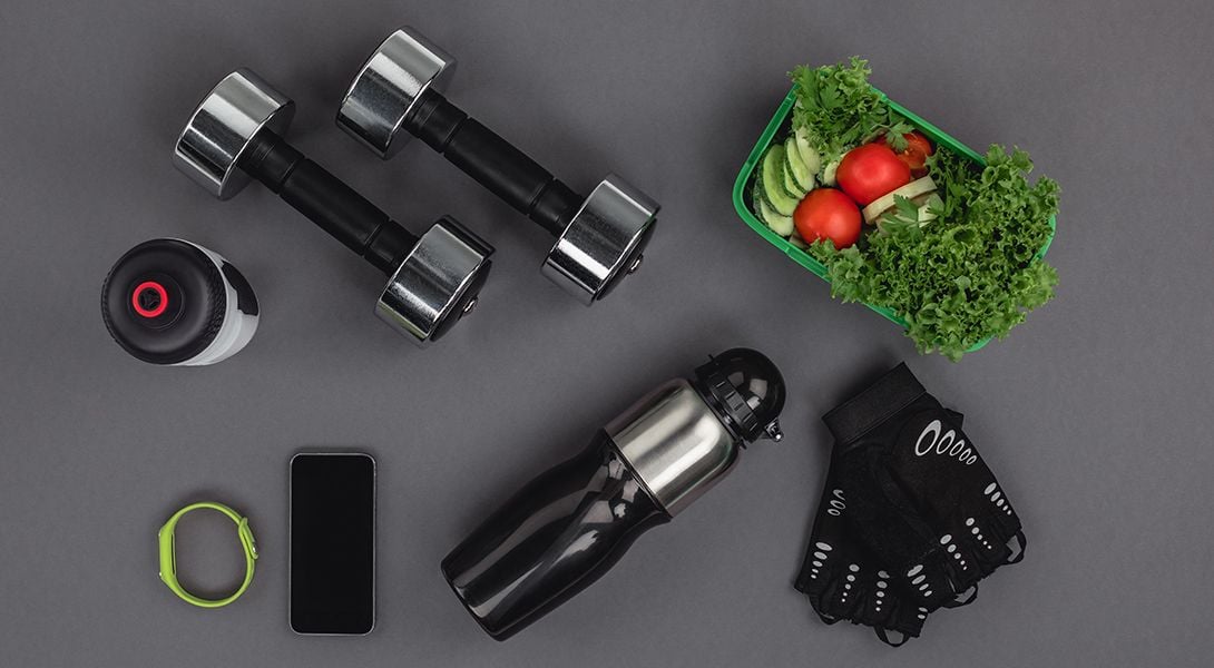 hantle sałatka i woda