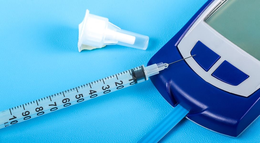 Strzykawka i glukometr