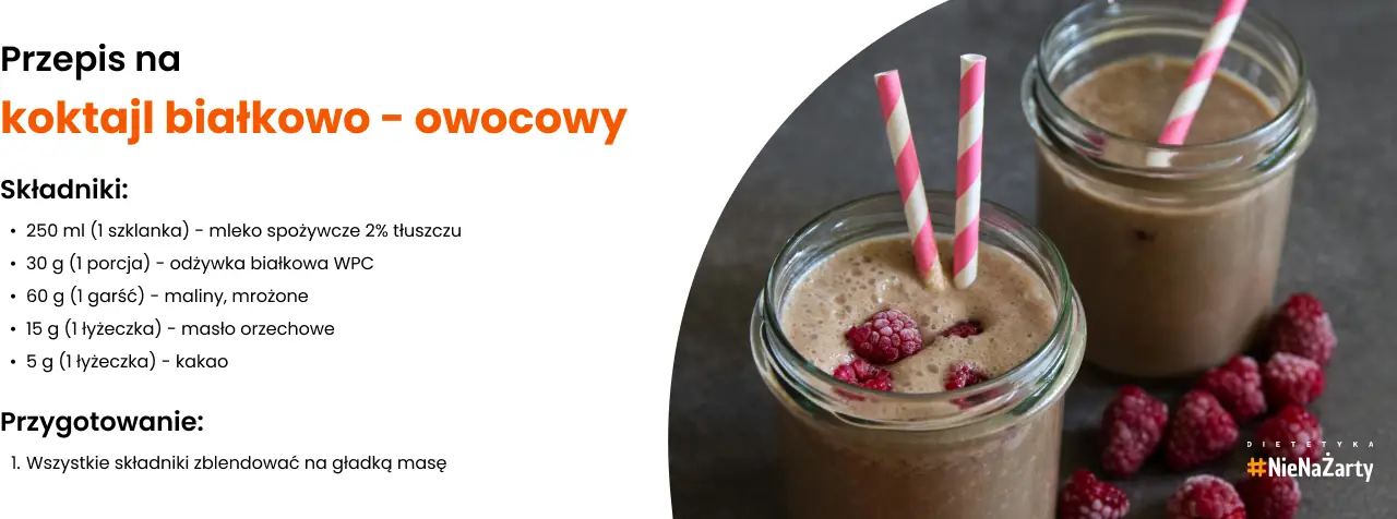 Przepis na koktajl białkowo-owocowy