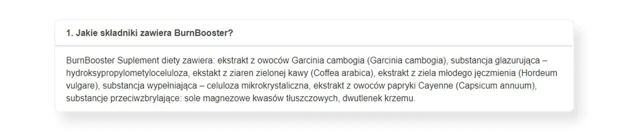 wymienione składniki tabletek na odchudzanie