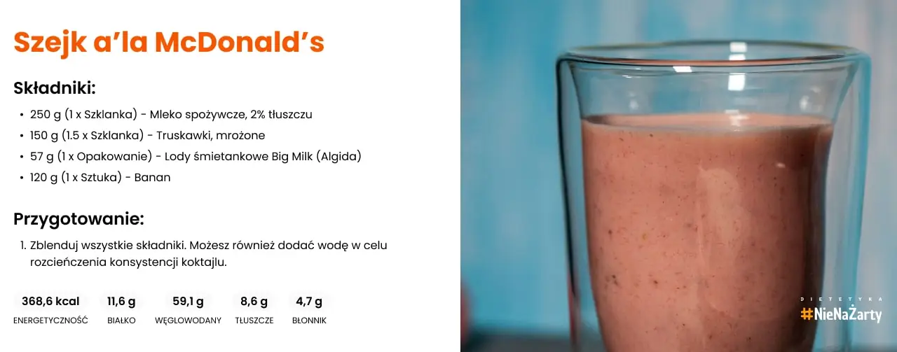 Koktajl odchudzający A'la McDonald's