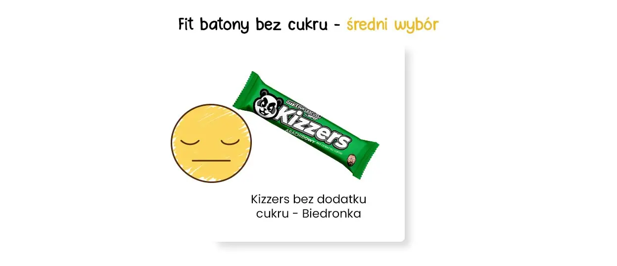 Średni wybór fit batonów bez cukru