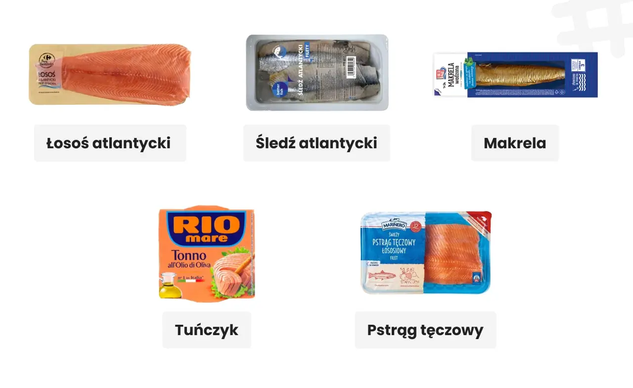 Ryby bogate w kwasy omega-3