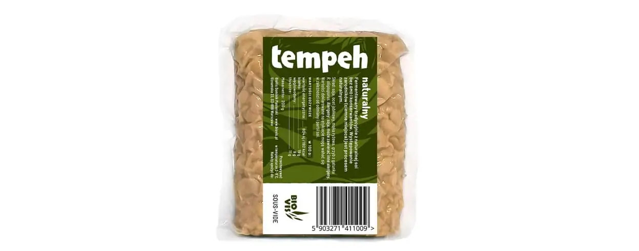 przykład roślinnego źródła białka tempeh