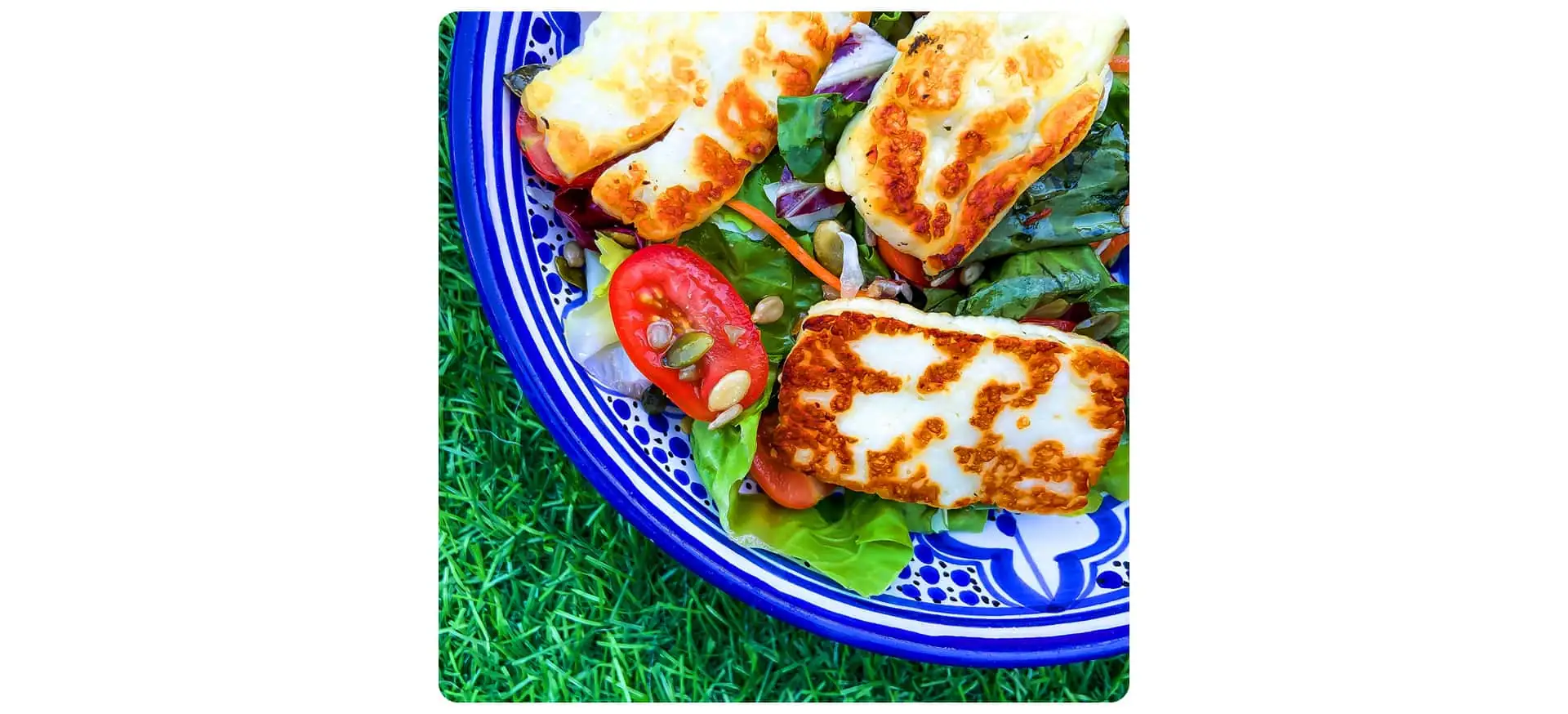 Sałatka z serem halloumi