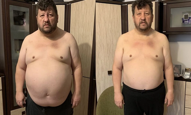 Metamorfoza Dariusz -34,1 kg