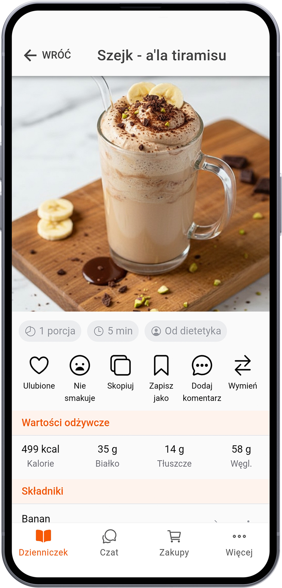 Shake ala tiramisu