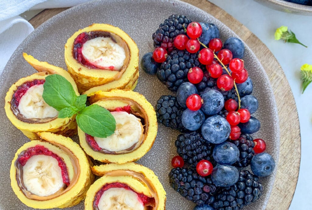 Banan w omlecie
