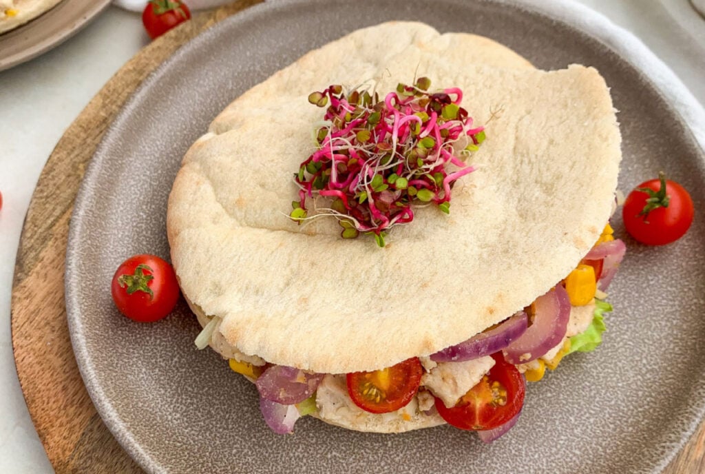 pita z kurczakiem