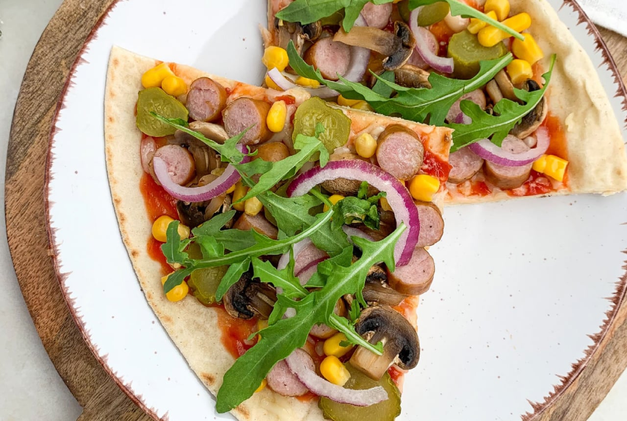 Wiejska pizza z patelni