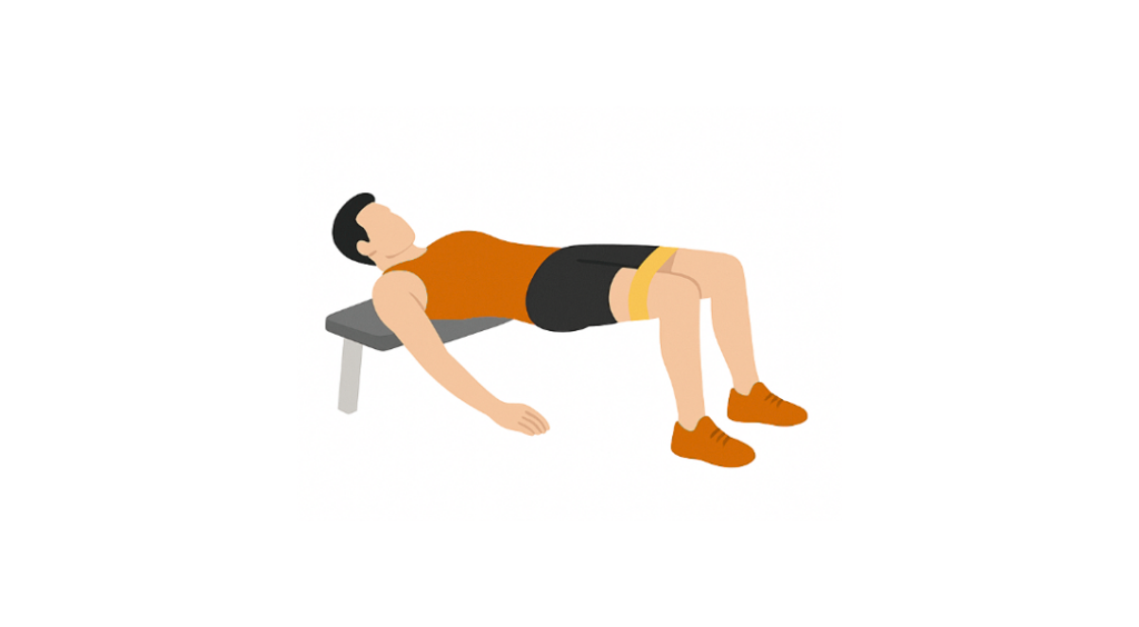 Miniband Hip Thrust + Clamshell - Wypychanie bioder z odwiedzeniem kolan