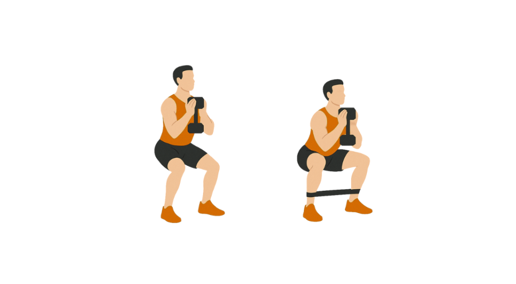 Paused Sumo Goblet Squat - Sumo przysiad z hantlem i pauzą