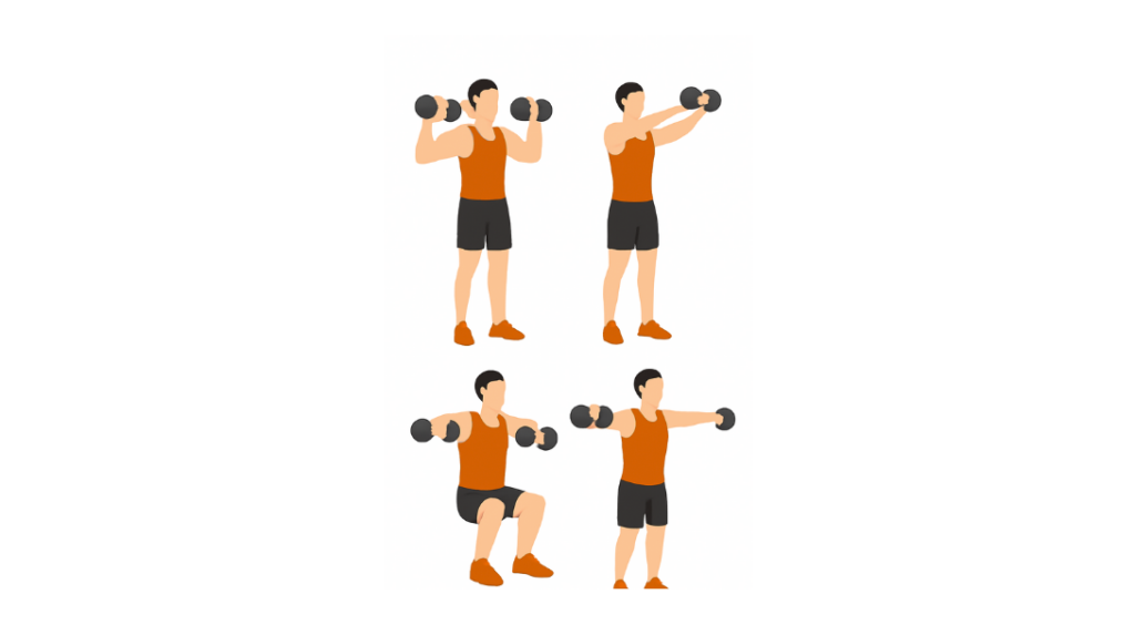 DB Shoulder Box - ćwiczenie „box” na barki z hantlami