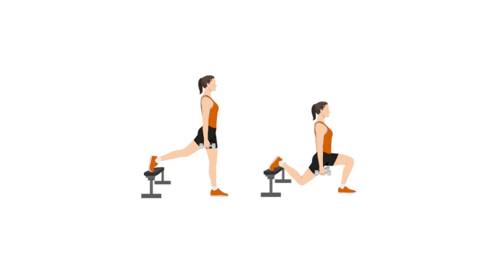 BB Bulgarian Split Squat - Bułgarski przysiad ze sztangą