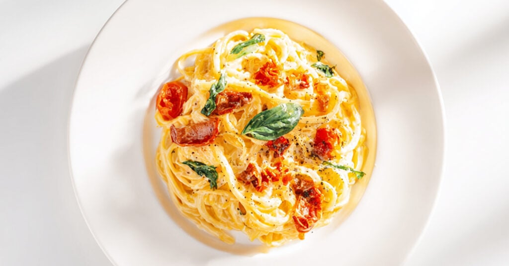 Fit carbonara z jogurtem