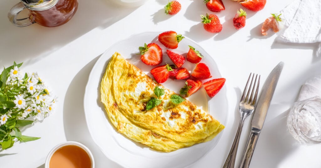 Omlet z serka wiejskiego