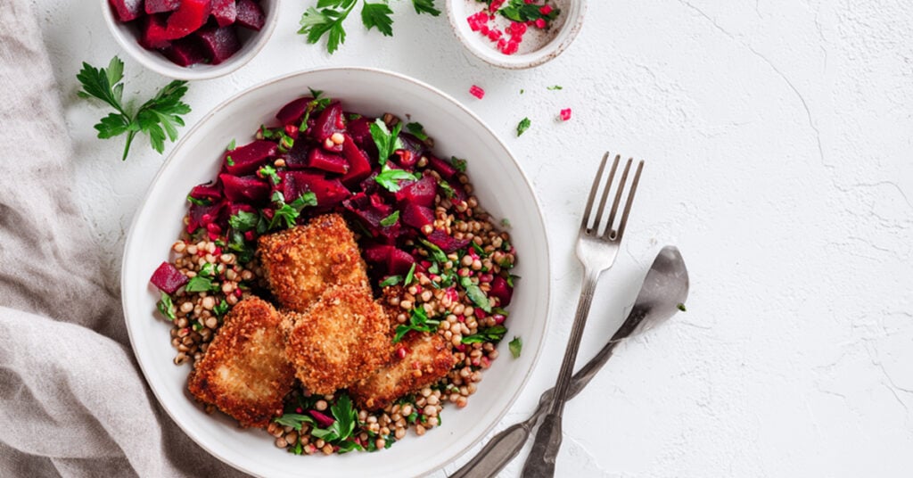 Wegańskie kotlety z tofu