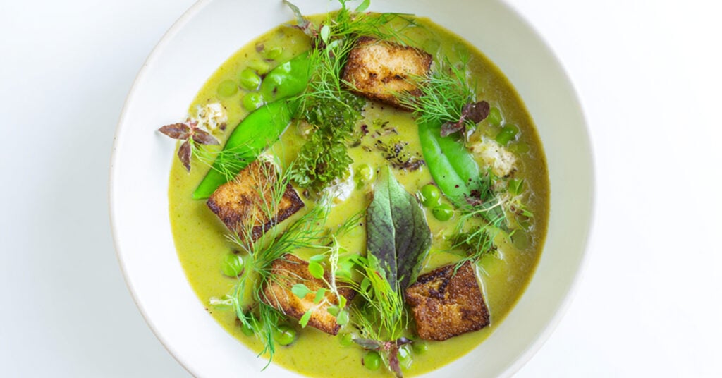 Zupa z zielonej soczewicy