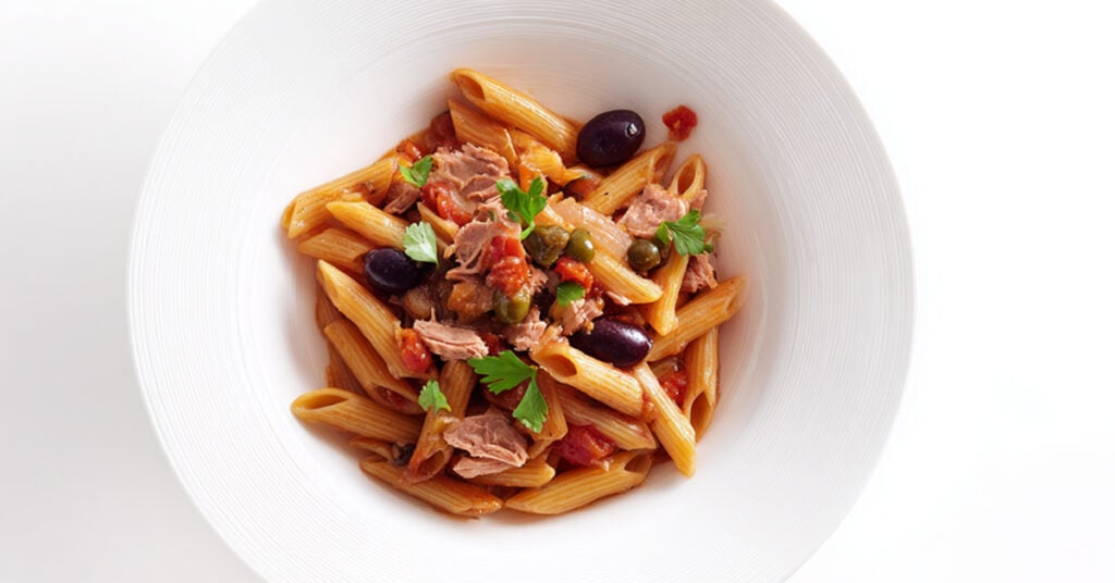 penne z tuńczykiem