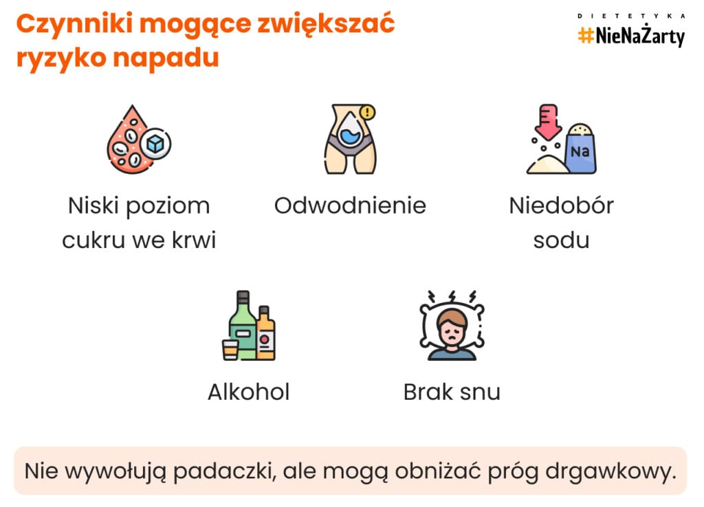 Czynniki mogące zwiększać ryzyko napadu