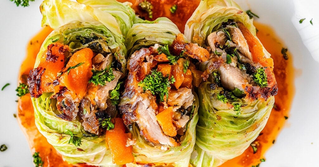 Gołąbki z pieczoną dynią