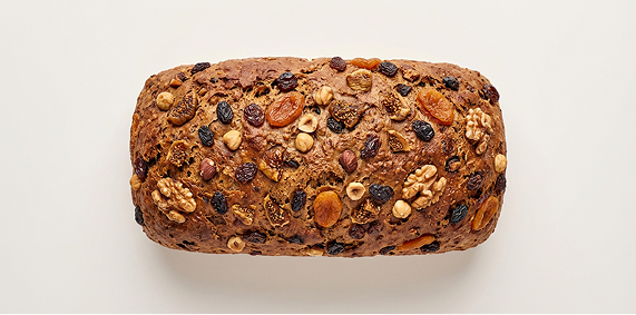 Chleb mieszany razowy z bakaliami