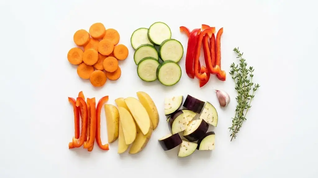 składniki na warzywa z piekarnika