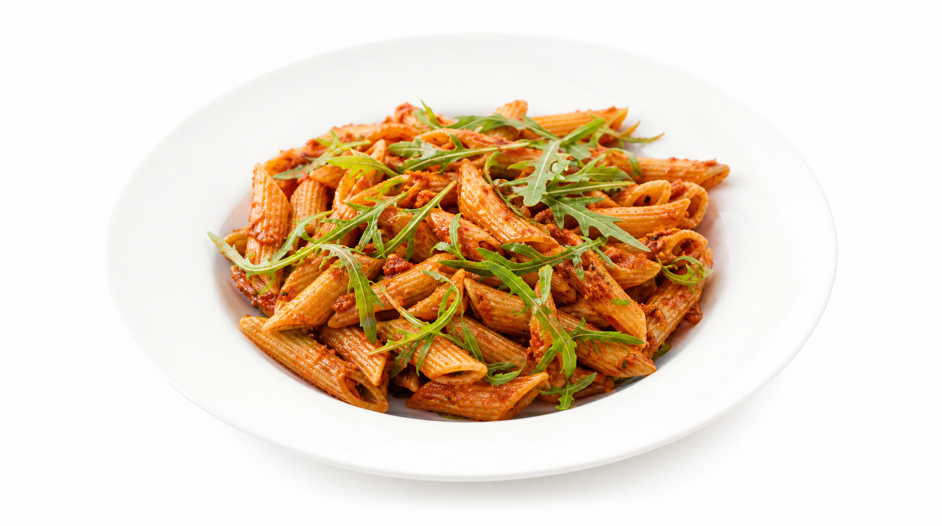 Makaron z czerwonym pesto