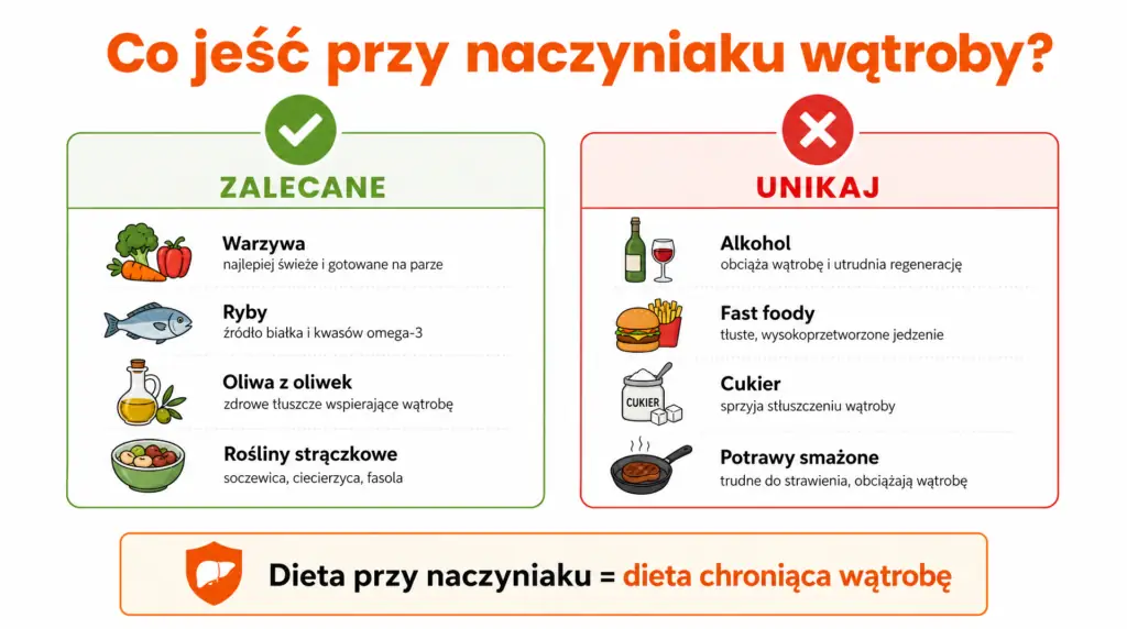 Co jeść przy naczyniaku wątroby