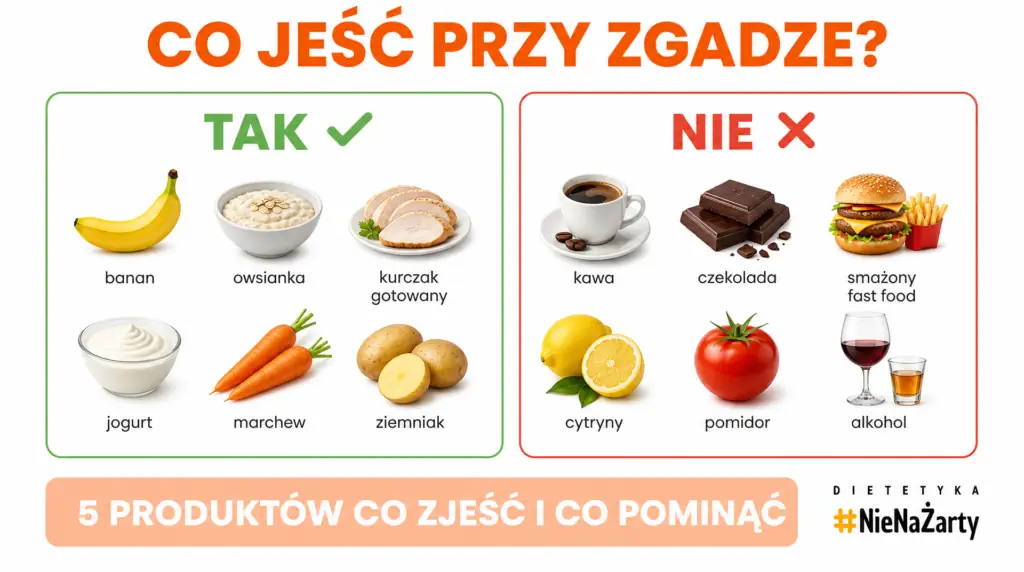 co jesc przy zgadze