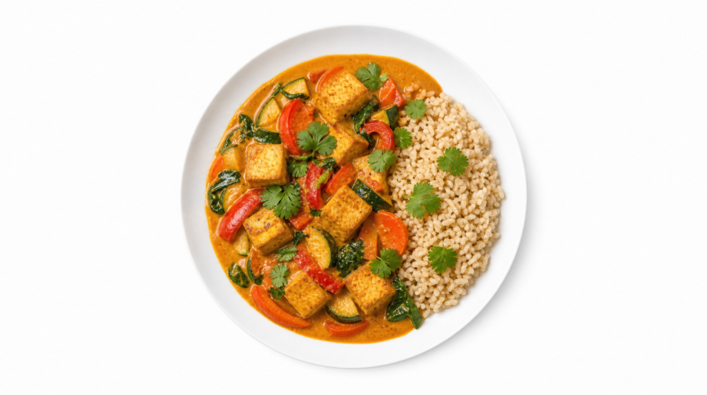 curry z tofu