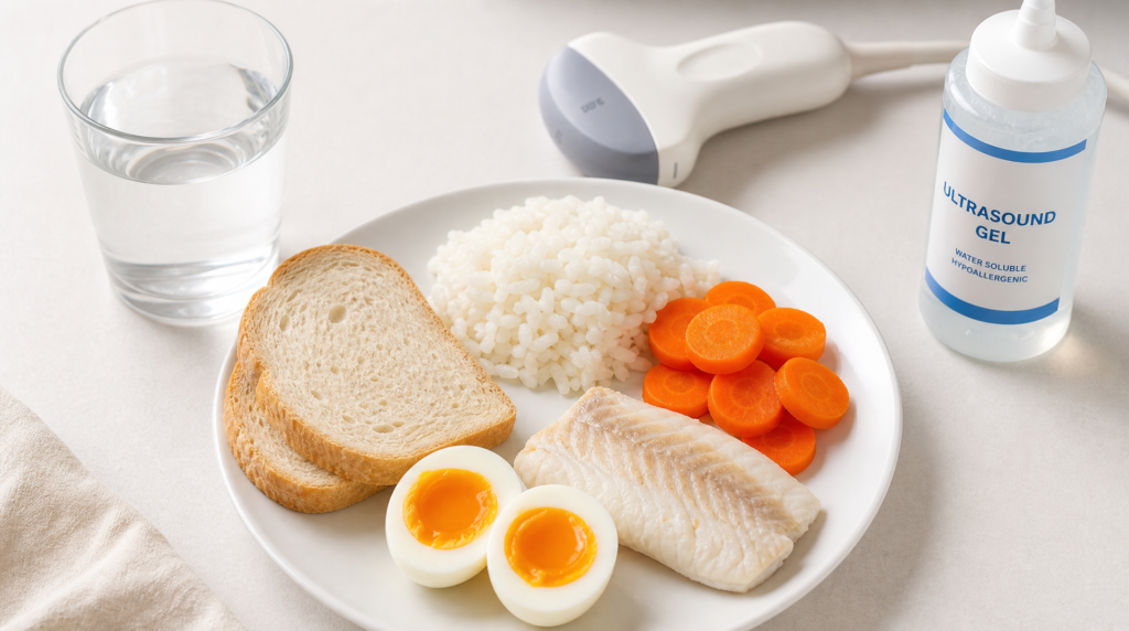 dieta przed usg