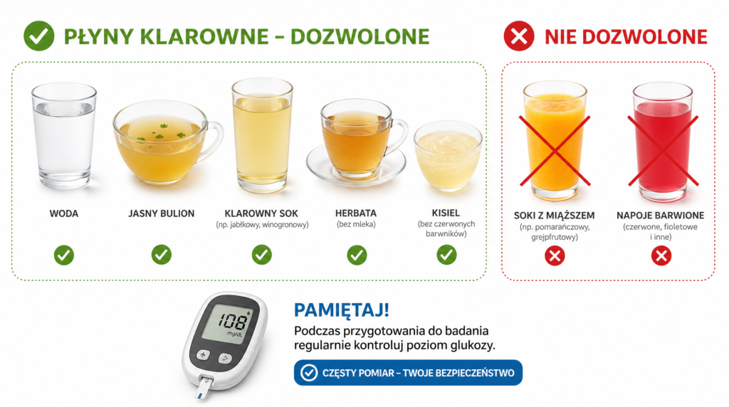 dieta przed kolonoskopią w cukrzycy