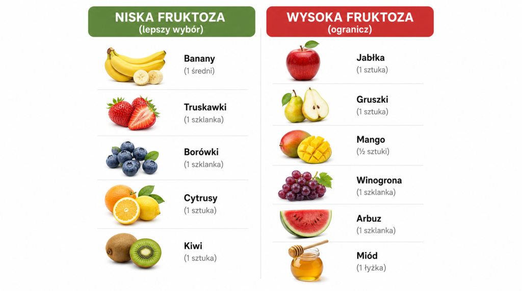 nietolerancja fruktozy dieta