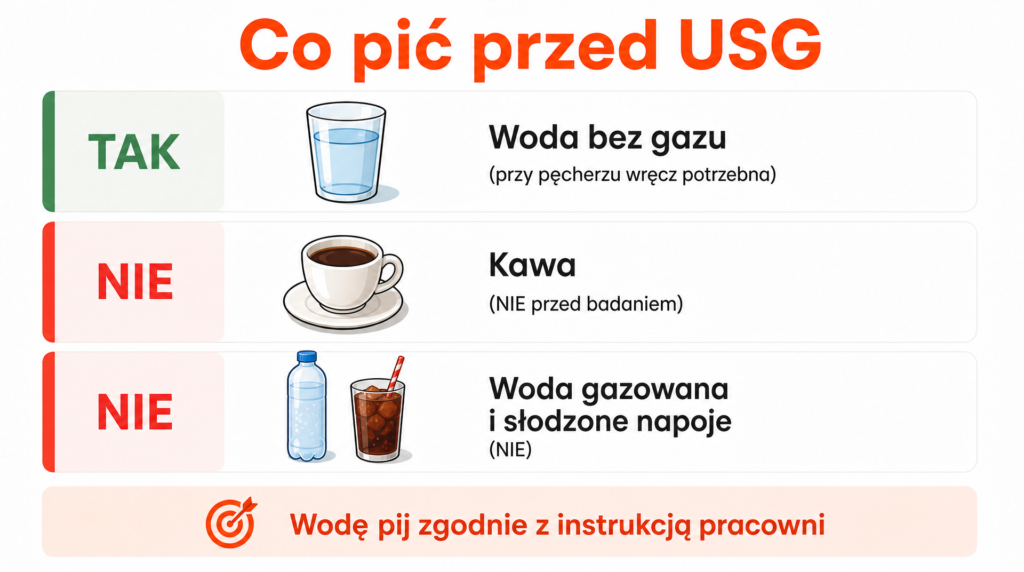 dieta przed usg