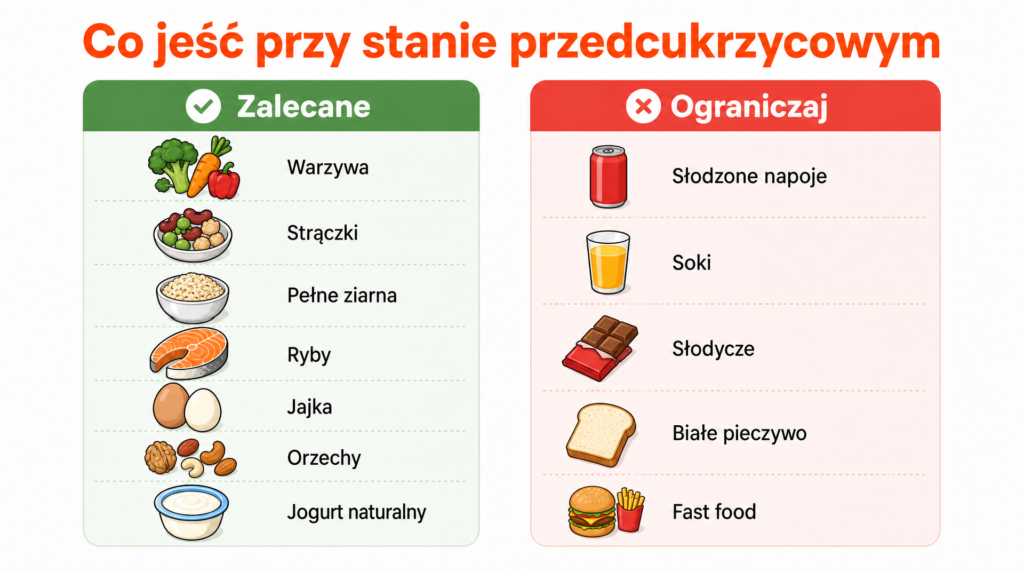 co jesc przed stanem przedcukrzycowym