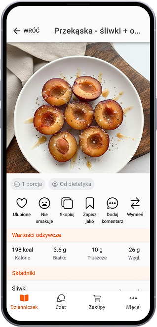 Przekąska śliwki