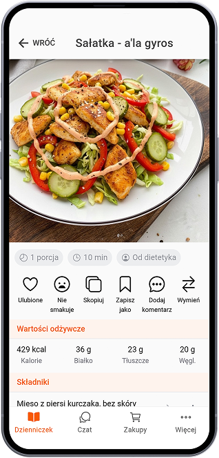 Sałatka ala gyros